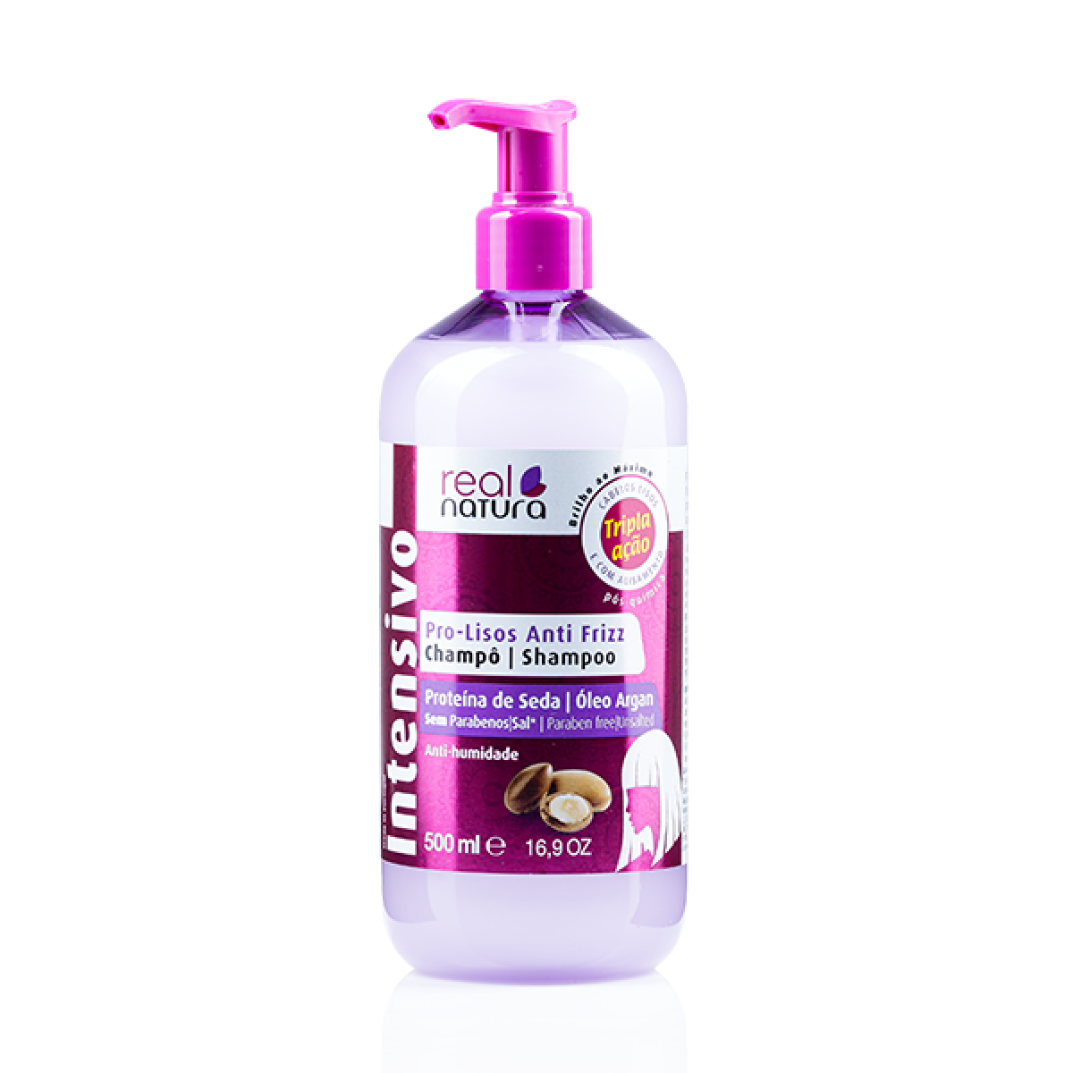 REAL NATURA SHAMPOO PRO-LISOS ANTI FRIZZ 500ML