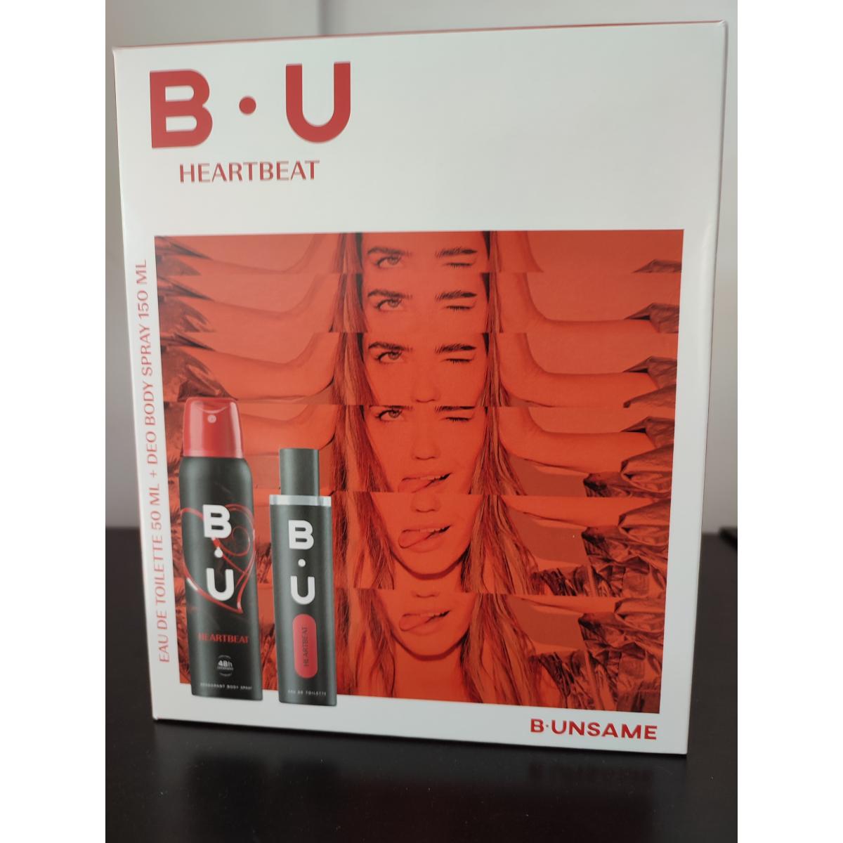 B.U HEARTBEAT EDT 50ML+DEO SPRAY 150ML