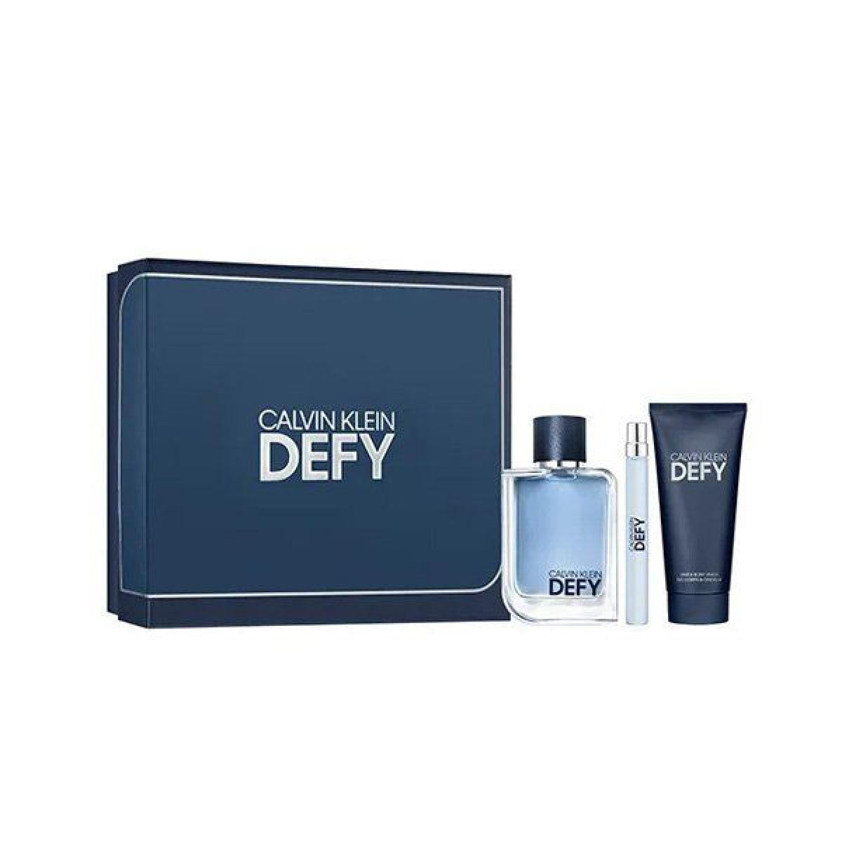 Calvin Klein Defy Edt 100ml + Gel de Banho 100ml + Edt 10ml Coffret