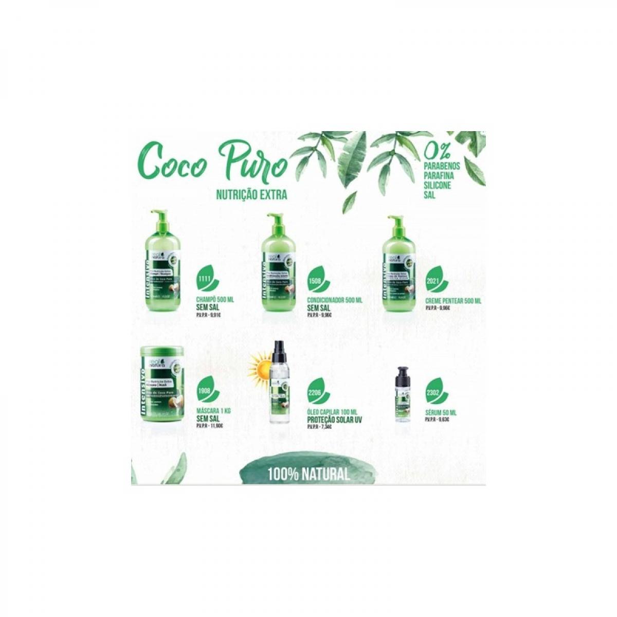 REAL NATURA SHAMPOO INTENSIVO PRO-NUTRIÇÃO OLEO COCO 500ML