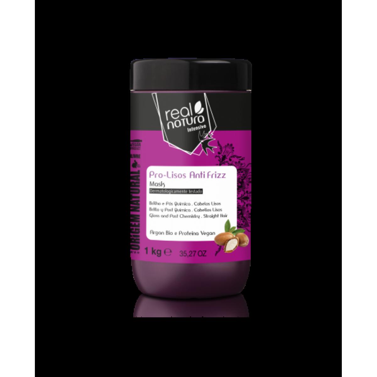 REAL NATURA MÁSCARA PRO-LISOS ANTI FRIZZ 1KG