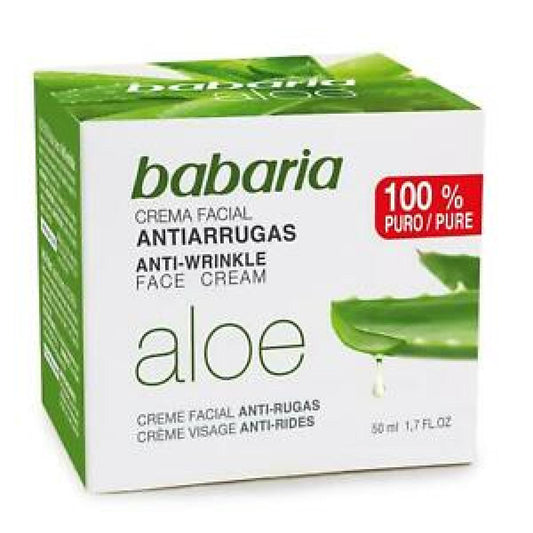 Creme Facial Babaria Anti-Rugas Aloe Vera 50ml