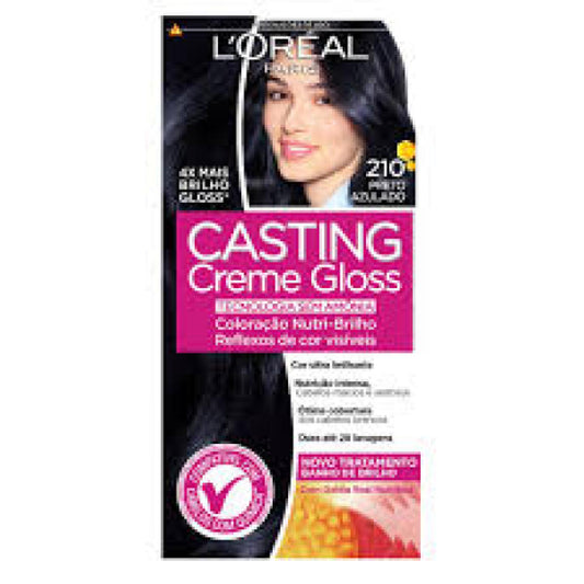 L,OREAL CASTING PRETO AZULADO 210