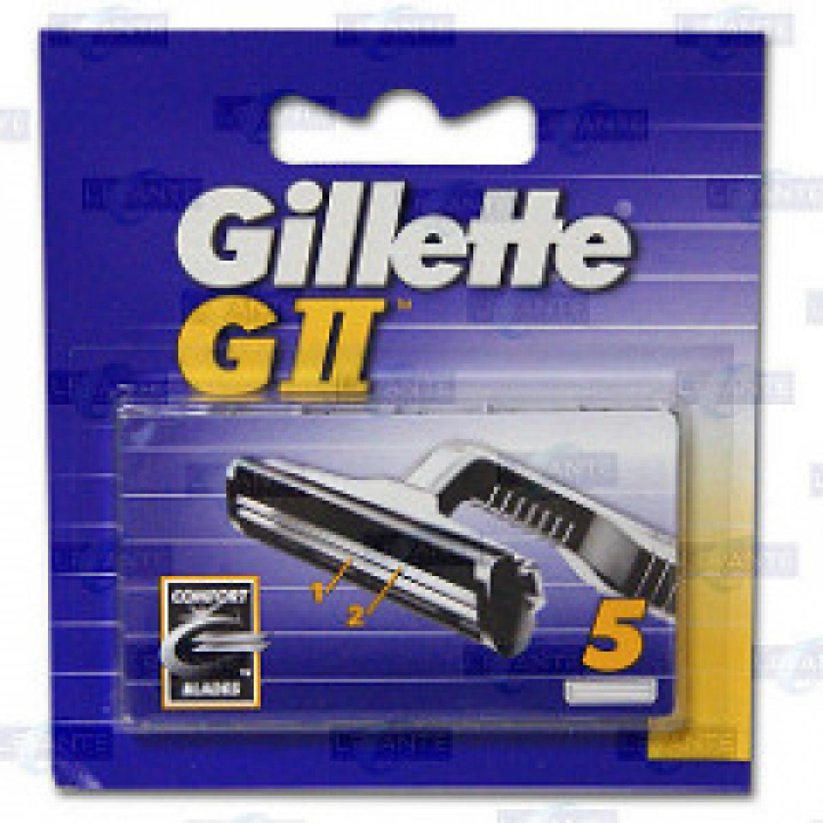 Gillette Lâminas G-II Recarga 5 Unidades