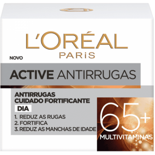 L'Oréal Active Creme de Dia Anti-Rugas fortificante +65 50ml