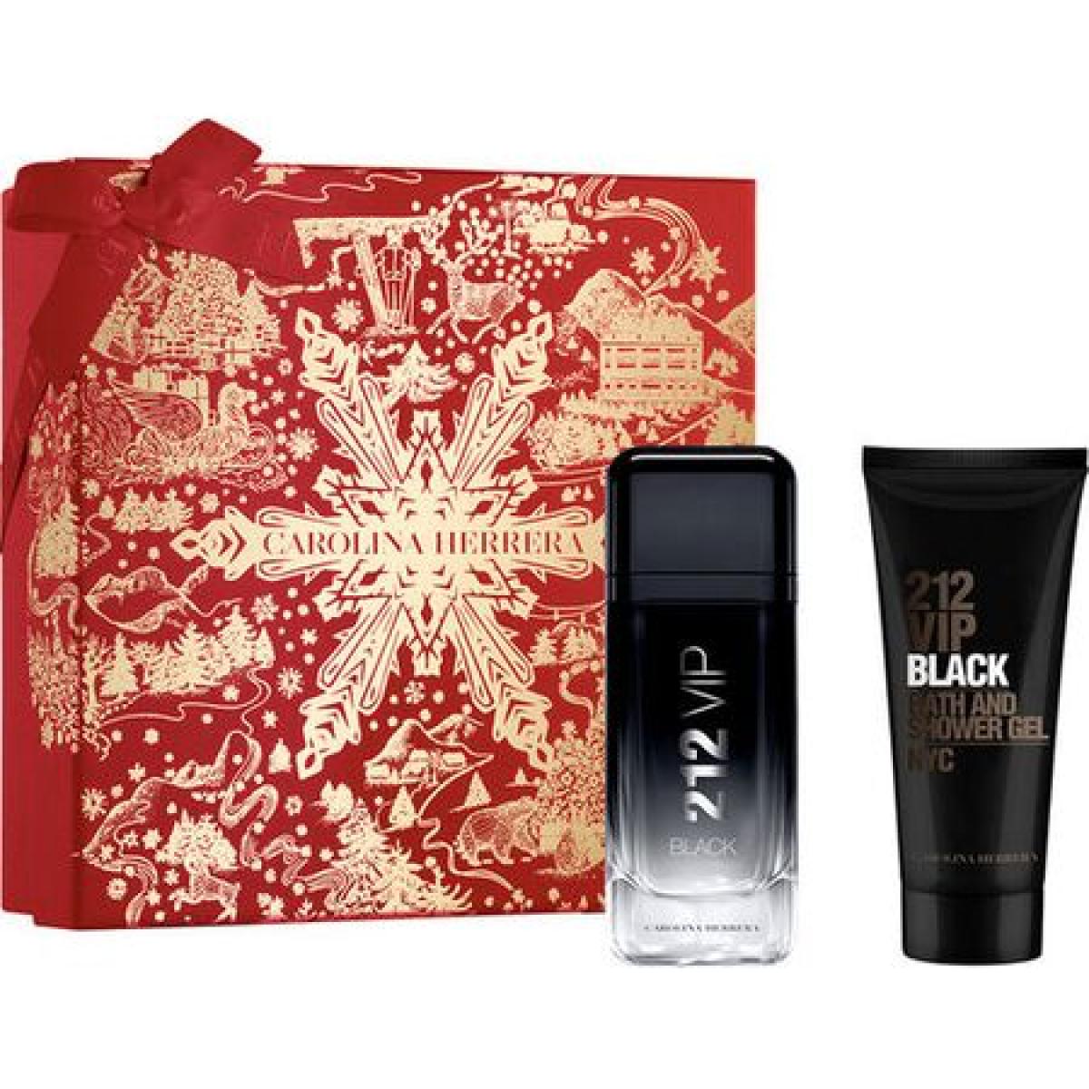 Carolina Herrera 212 VIP Men Black Parfum 100ml + Gel de Banho 100ml Coffret